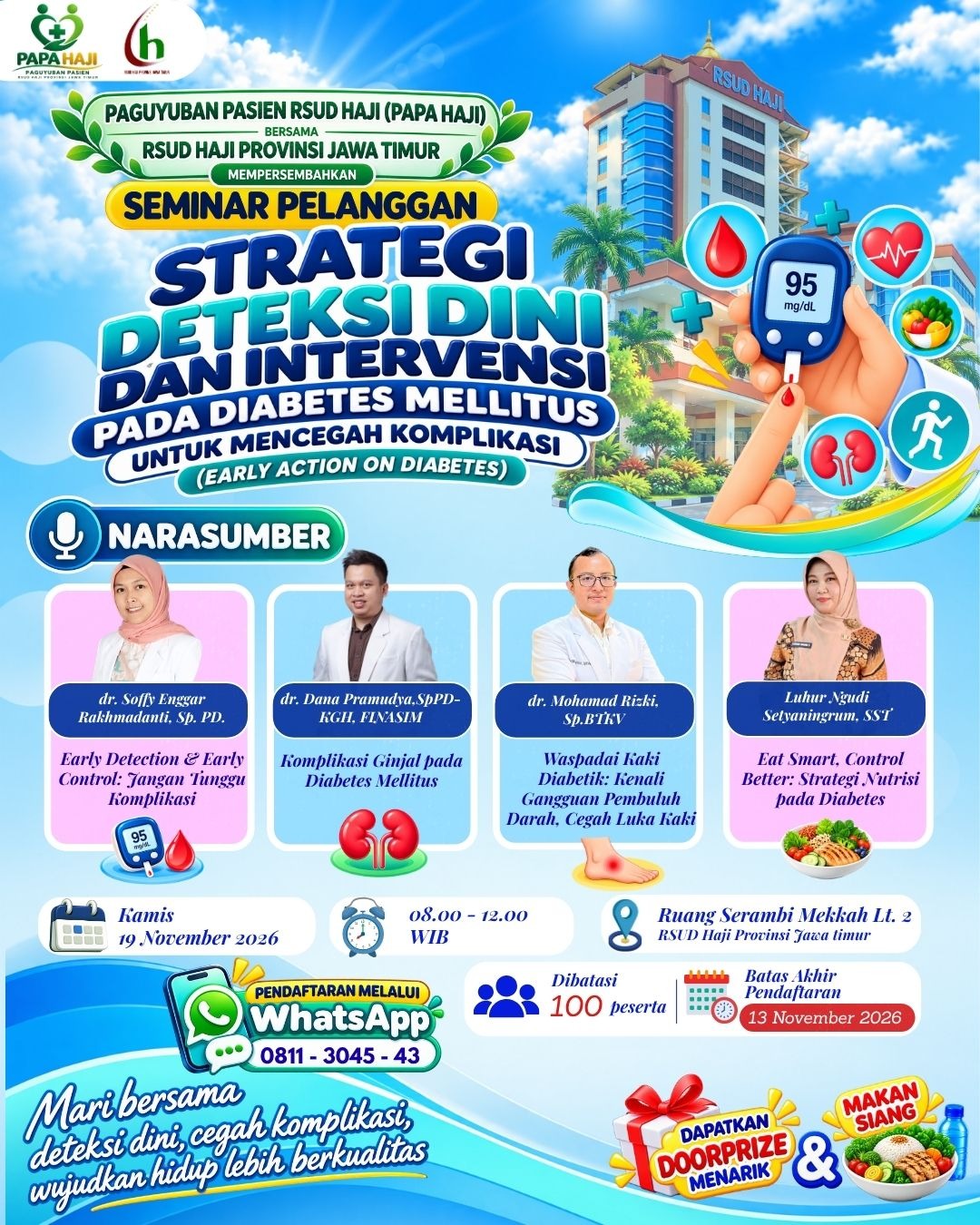 Seminar "Deteksi Dini dan Intervensi pada Diabetes Mellitus"